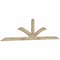 Ekena Millwork Richland Rough Sawn Timber Gable Bracket, Douglas Fir, 108"W x 27"H x 2"D x 4"F, 6/12 Pitch GBW108X27X0204RIC00RDF - alternate 3